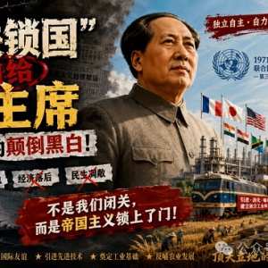 子珩墨：毛主席反对的，从来不是开放，而是跪着开放！