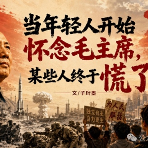 子珩墨： 当年轻人开始怀念毛主席，某些人终于慌了