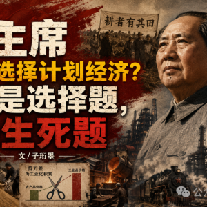 子珩墨：毛主席为什么选择计划经济？这不是选择题，是生死题 ...