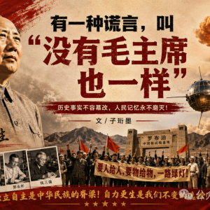 子珩墨：有一种谎言，叫“没有毛主席也一样”