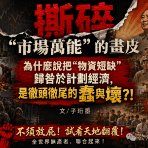 子珩墨 | 撕碎市场万能的画皮：把物资短缺归咎于计划经济是彻头彻尾的蠢与坏 ...