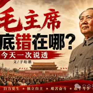 子珩墨：毛主席到底错在哪？今天一次说透