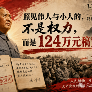 子珩墨：照见伟人与小人的，不是权力，而是124万元稿费