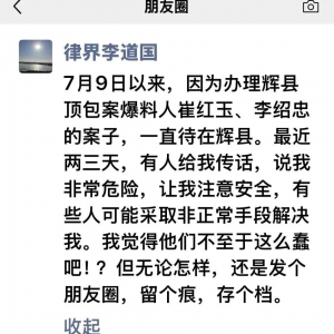 申叔评：当实习律师开始发朋友圈“保命”：辉县这半年，基层治理失能到了什么地步？ ...