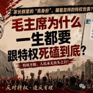 子珩墨：看完家长群这张截图，我终于明白毛主席为什么一生都在反特权 ...