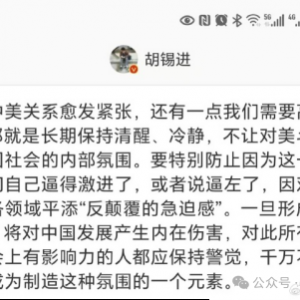 吴铭：项立刚说了什么？胡锡进应了什么？