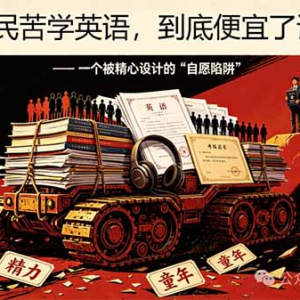 閏芝永恒：全民苦学英语，到底便宜了谁？（1）| 一个被精心设计的"自愿陷阱" ...