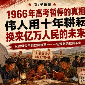 子珩墨：只看“高考暂停”，你永远读不懂1966年的中国